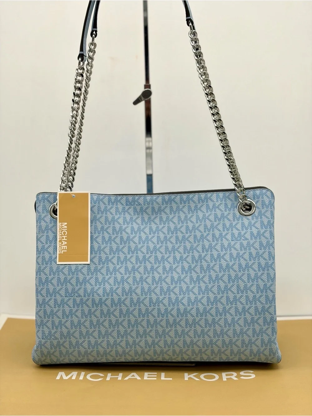 Michael Kors Christina Medium Signature Logo Shoulder Bag
